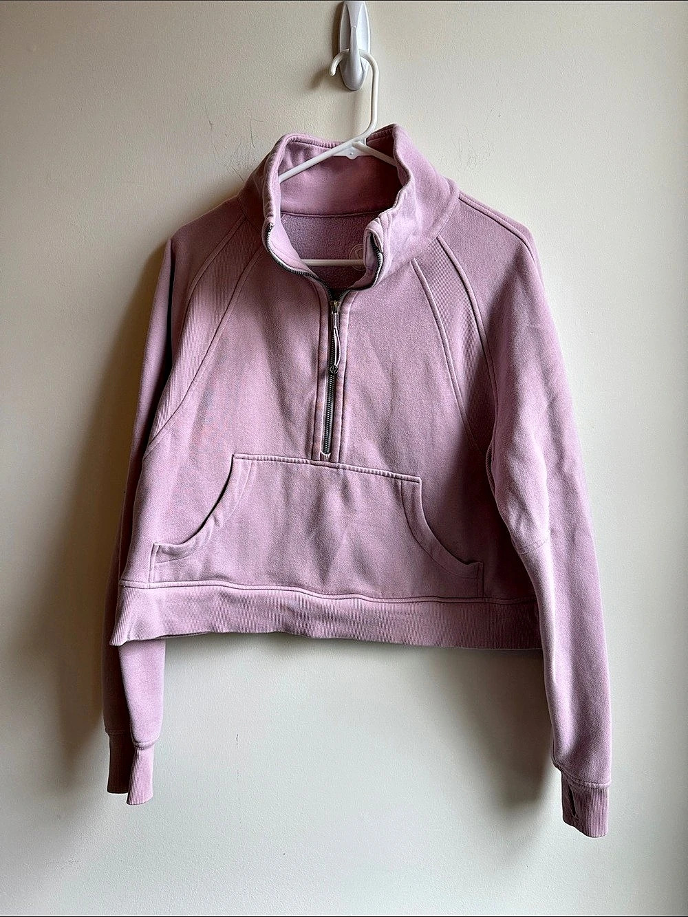 lululemon Scuba Oversized Funnel-Neck Half Zip Pink